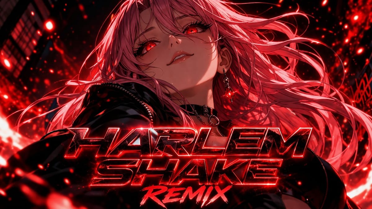 HARLEM SHAKE (Hardstyle Remix) by KROMA, Amero, JUMPO – cover of the 4K visual